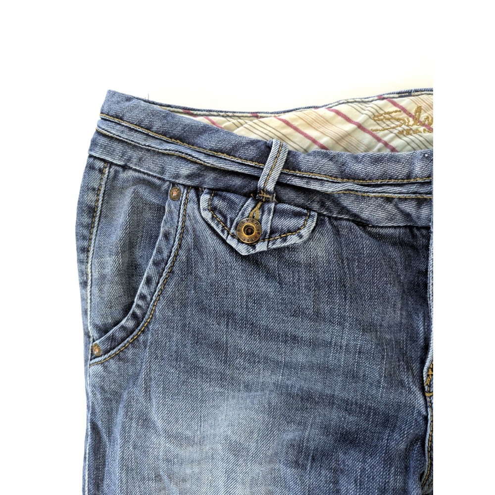 Silver Jeans Blanca Flare Leg Medium Wash Low Rise Denim 30/33 L9320SCM225 - Picture 3 of 8